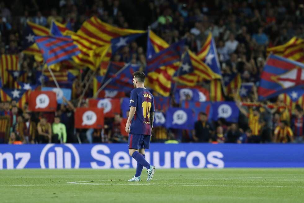 Messi, durante un partido de esta temporada en el Camp Nou.