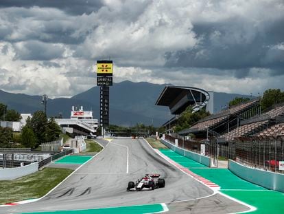 El Alfa Romeo de Kubica en el GP de España, en mayo de este año.