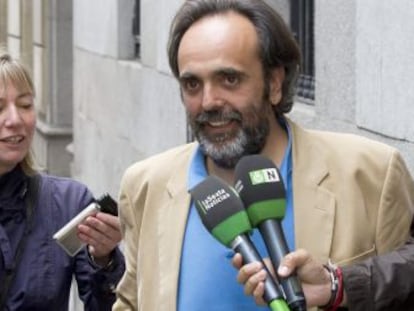 El exalcalde de Majadahonda Guillermo Ortega, a su llegada a la Audiencia Nacional en octubre de 2019.