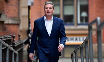 Keir Starmer, el pasado sábado en Mánchester.