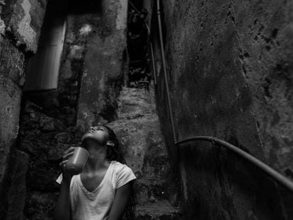Una habitante de la favela de Rocinha con tuberculosis.