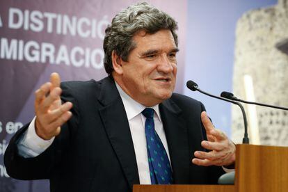 El ministro de Inclusión, Seguridad Social y Migraciones, José Luis Escrivá, en una imagen de archivo.