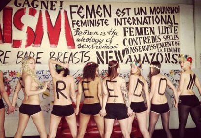 Protesta de FEMEN.