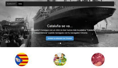 SustituCAT cambia las referencias a Catalu&ntilde;a por la palabra poni.