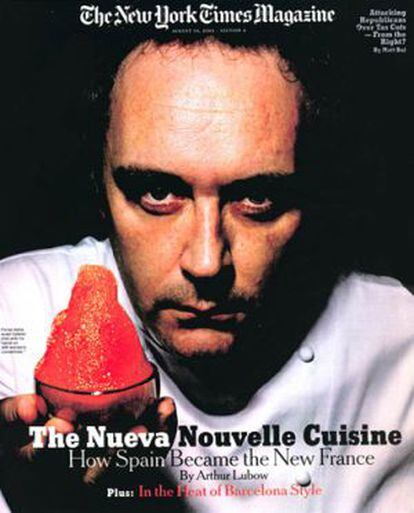 Ferran Adrià, a la portada del 2003.