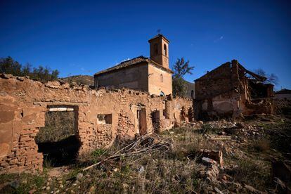 Vista general del pueblo abandonado de Tablate (Granada)