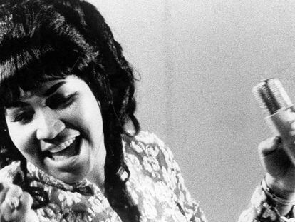 Una actuación de Aretha Franklin en 1969.