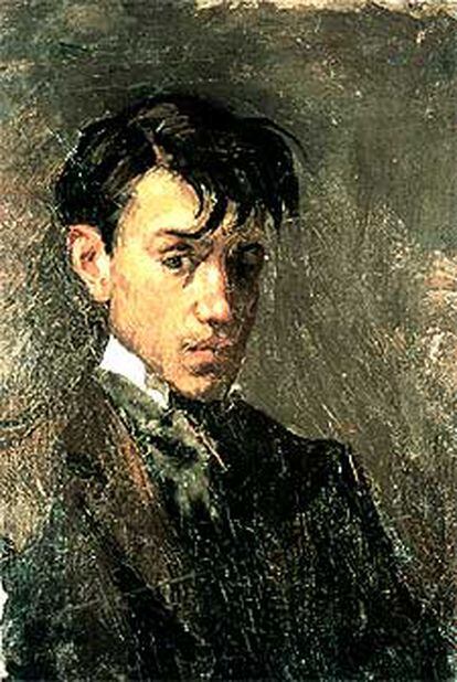 <i>Autorretrato,</i> Pablo Ruiz Picasso, 1896.