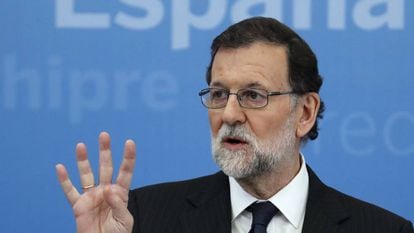 El presidente del Gobierno, Mariano Rajoy, este jueves. 
