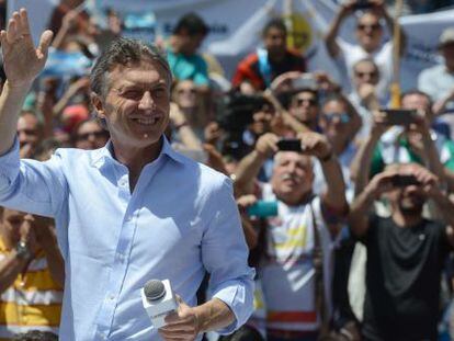 El candidato a la presidencia de Argentina Mauricio Macri.