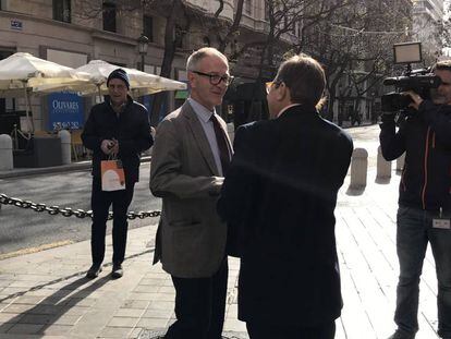 El ministro de Cultura José Guirao, en su visita a València. 