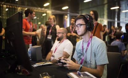 Participantes del congreso Gamelab, en Barcelona.