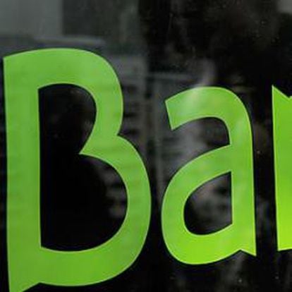 Escaparate de una oficina de Bankia