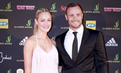 Oscar Pistorius y Reeva Steenkamp en 2012