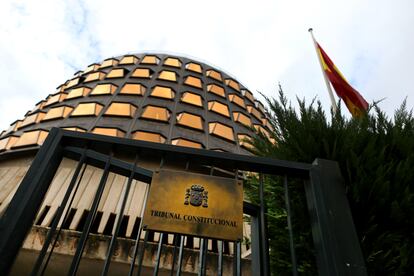 La sede del Tribunal Constitucional, en Madrid, el pasado 16 de julio.