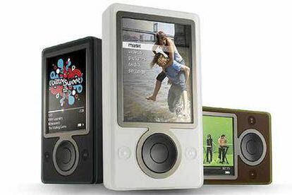 El nuevo Zune en blanco, negro y marrón.