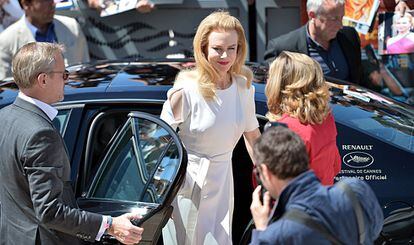 La actriz australiana Nicole Kidman a su llegada al photocall de la película "Grace of Monaco" en Cannes.