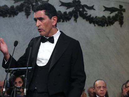 Acto de ingreso del dramaturgo Juan Mayorga como academico de la Real Academia Española (RAE).