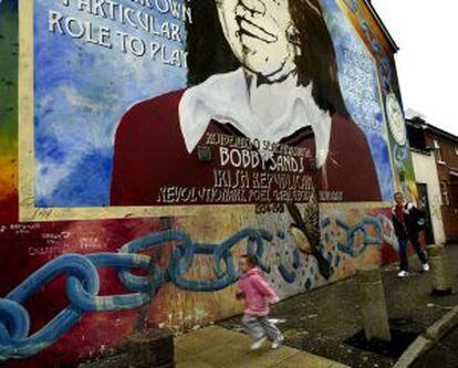 Homenaje a Bobby Sands en Falls Road.