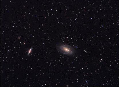 Imagen de las galaxias M 81 y M82.