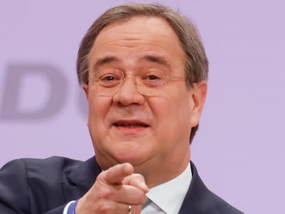 Armin Laschet, el sábado en Berlín.