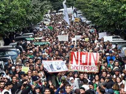 Manifestación del pasado martes en Argel. 