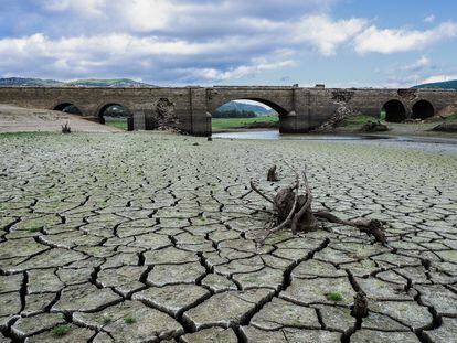 Embalse del Charco Redondo en Los Barrios (Cádiz), al 17% de su capacidad.