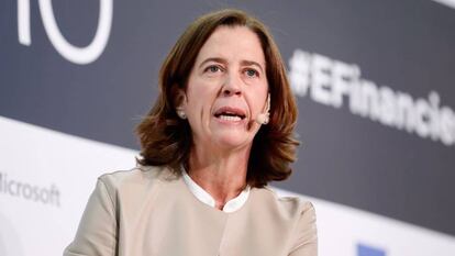 Alejandra Kindelán, presidenta de la AEB, este lunes en Madrid.