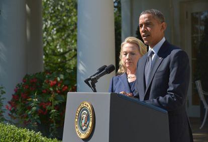 Obama, al condenar el ataque en Bengasi. 