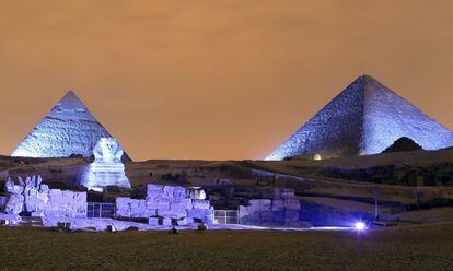 Las Grandes Pirámides de Egipto y la Esfinge.