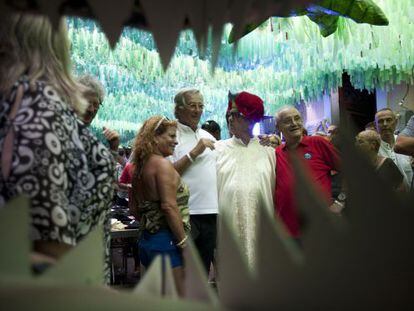 Xavier Trias en las fiestas de Gràcia.