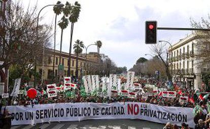 Manifestación del pasado 22 de enero en Sevilla