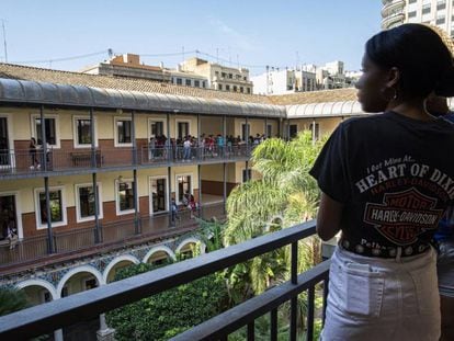 Alumnos en el instituto Lluís Vives de Valencia.