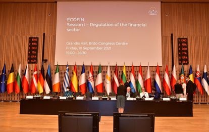 Reunión de los ministros de Economía de la UE en Brdo, Eslovenia.