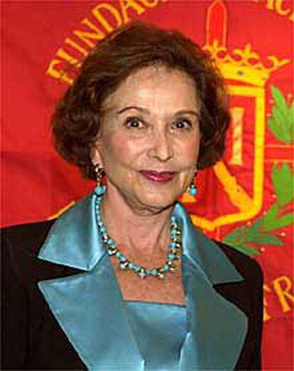 Carmen Franco en octubre de 2000, durante un acto de la Fundación Francisco Franco.