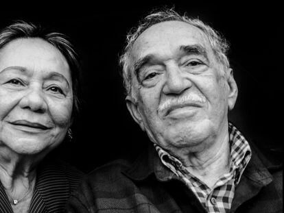 Mercedes Barcha Pardo y Gabriel García Márquez en Los Ángeles en 2008.