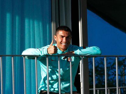 Cristiano Ronaldo, durante su aislamiento.