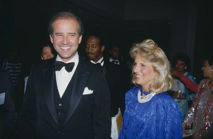 Con Joe Biden, en 1987.