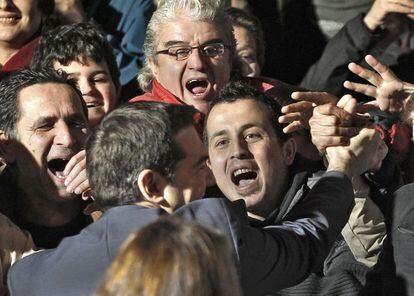 Alexis Tsipras a su llegada a la sede de Syriza en Atenas.