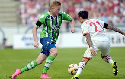 De Bruyne, en un partido con el Wolfsburgo.