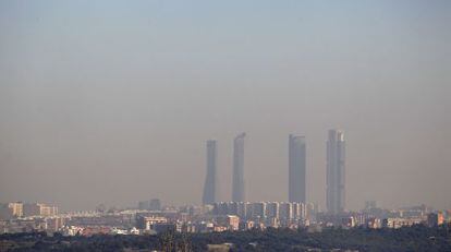 Episodio de contaminación en Madrid a principios de año.