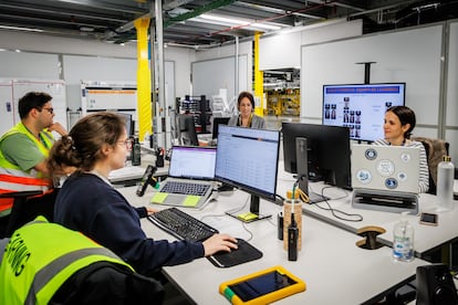 The continuous training team of the Amazon plant in Illescas (Toledo), last May.