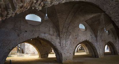 Una vista interior de las Reales Atarazanas de Sevilla. 