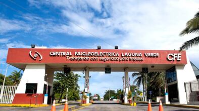 Vista de la Planta Central Nucleoeléctrica Laguna Verde, de Veracruz, México.