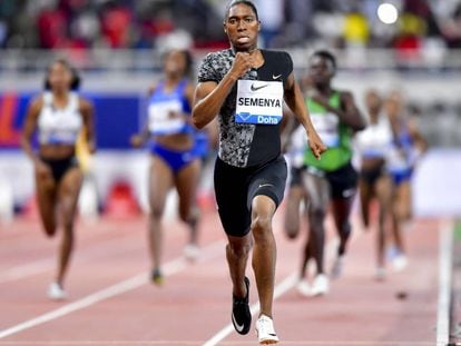 Caster Semenya, el pasado 3 de mayo, en la Diamond League en Qatar.