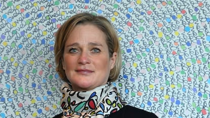 Delphine de Sajonia-Coburgo en diciembre de 2020 en Gante, Bélgica.