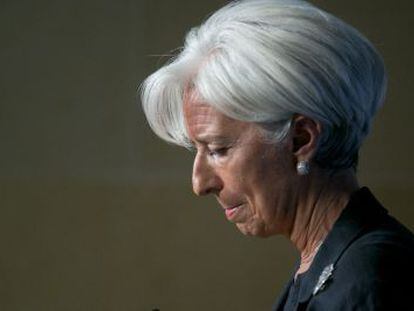 La directora gerente del FMI, Christine Lagarde, hace unas semanas en Washington.