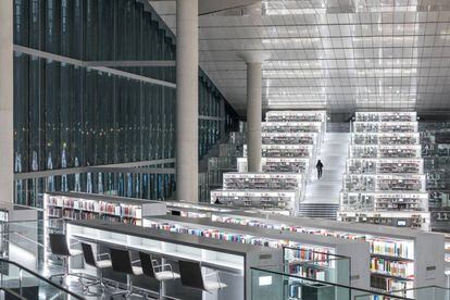 Biblioteca Nacional de Catar, obra de Rem Koolhaas.