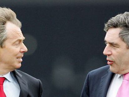 Blair (izquierda) y Brown, en una imagen de 2005.
