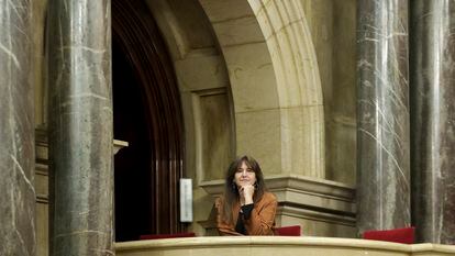 Laura Borràs asistió el miércoles a la sesión de control al Govern celebrada en el pleno del Parlamento catalán.